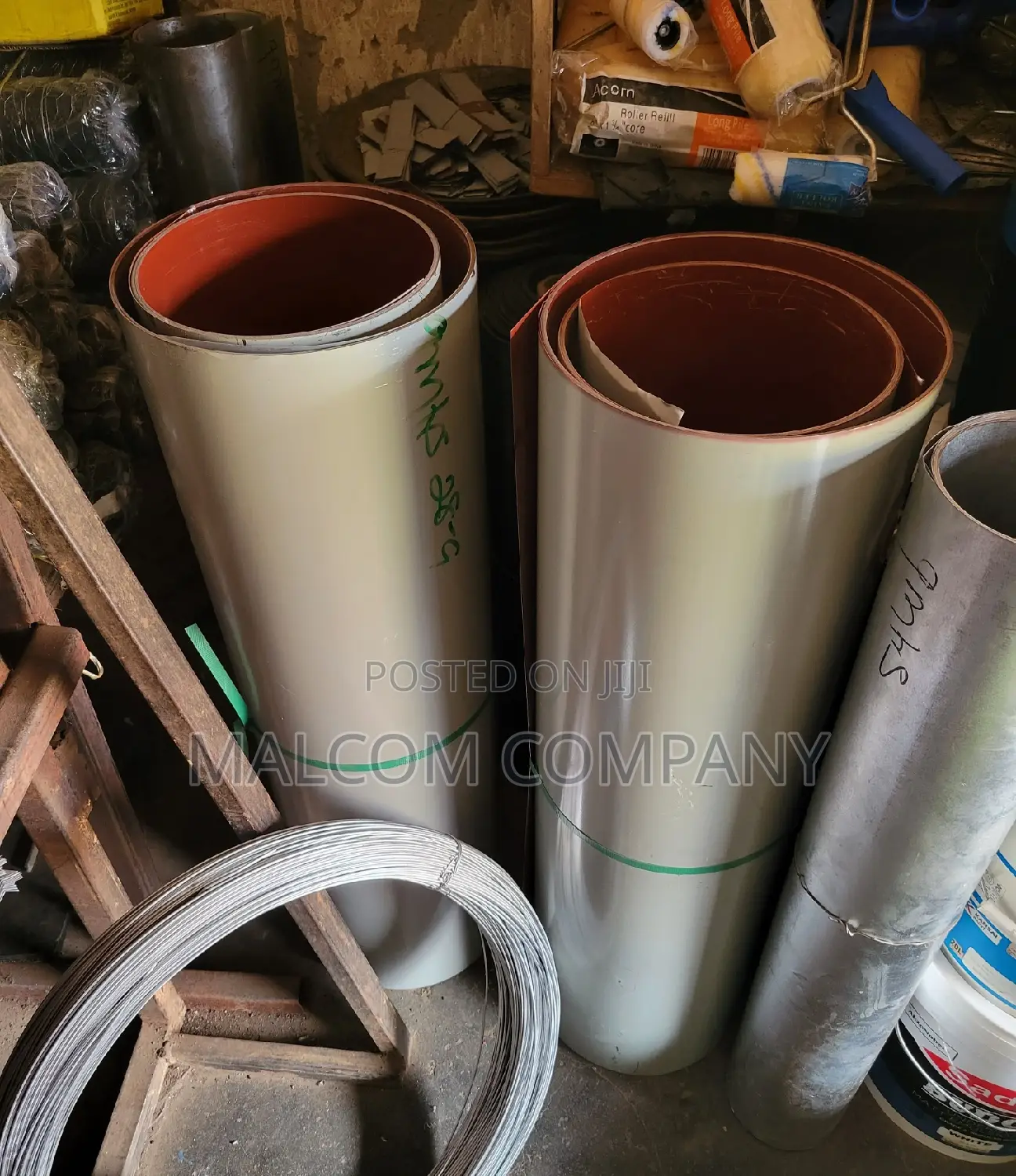 Coloured Plain Sheets Roofing 8mby1. Gauge 28