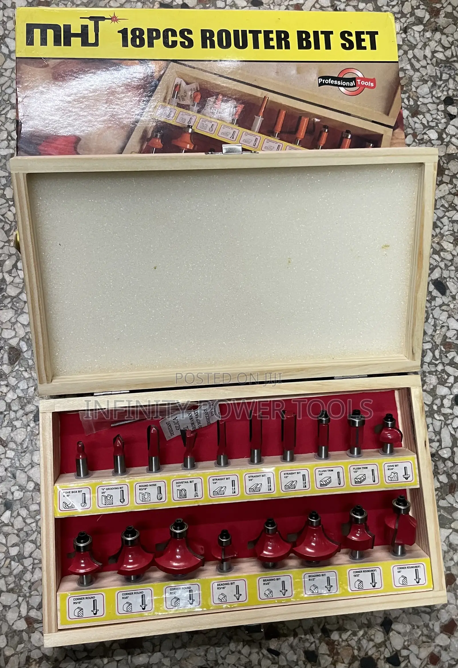 MHT Router Bit Set 18pcs