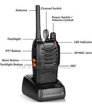 Baofeng Walkie Talkies Long Range Rechargeable a Pair