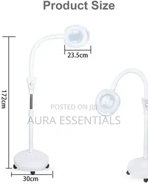 16X Magnifying Glass Lamp, Adjustable Swivel Arm Floor Stand