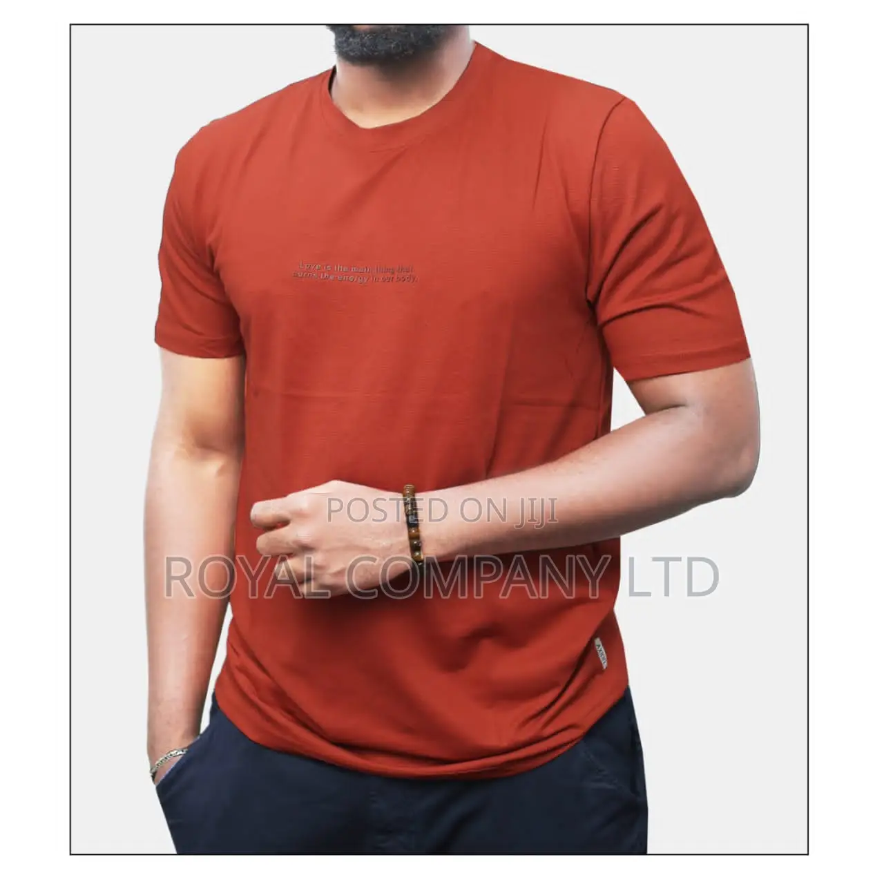 Classic Men Round Neck Shirts/Classy Logo
