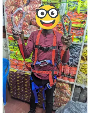 Safety Harness Double Hook And Lanyard
