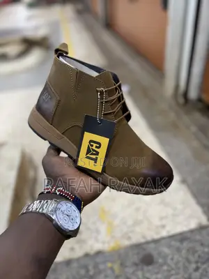 Original Brown Premium Leather CAT Ankle Boots