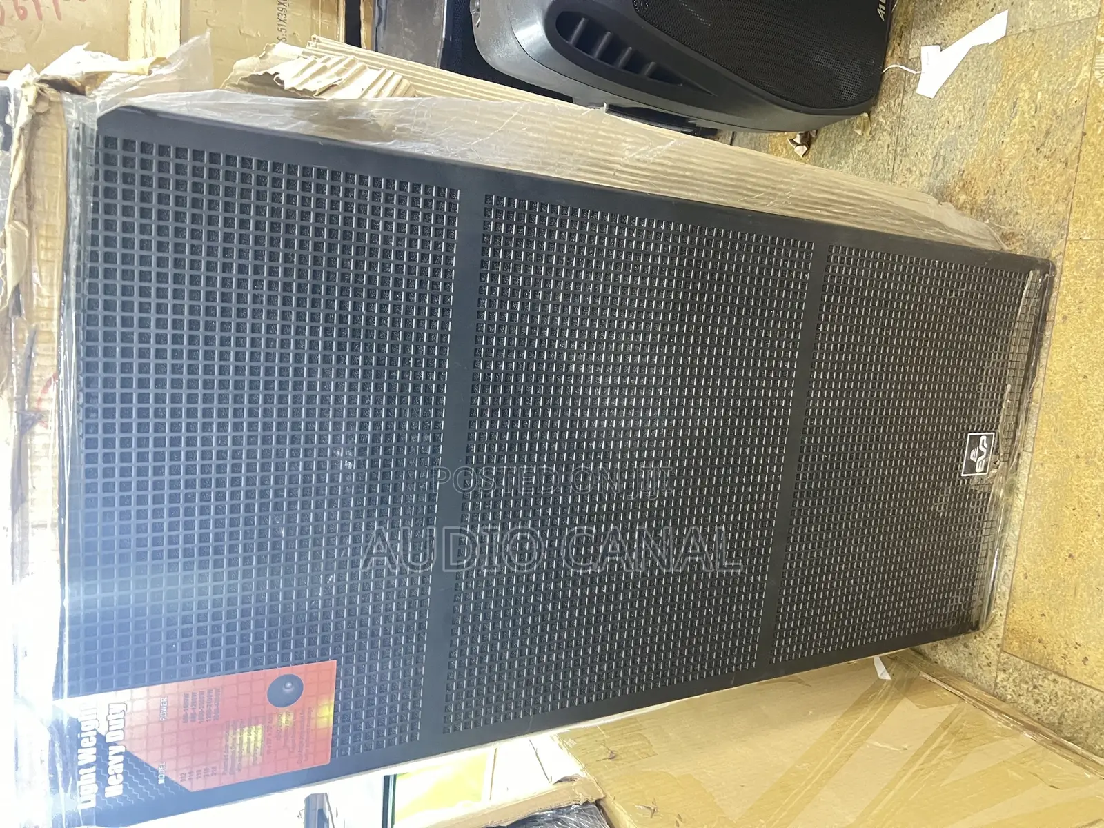 Black Full Range EV Speaker
