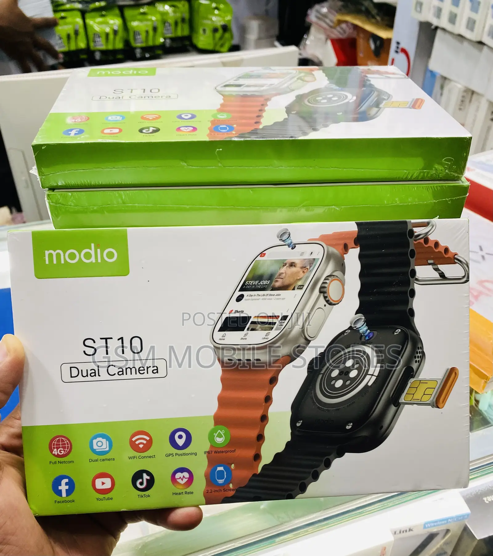 Modio ST10 Dual Camera Simcard Support 5G Android 64gb+4gb