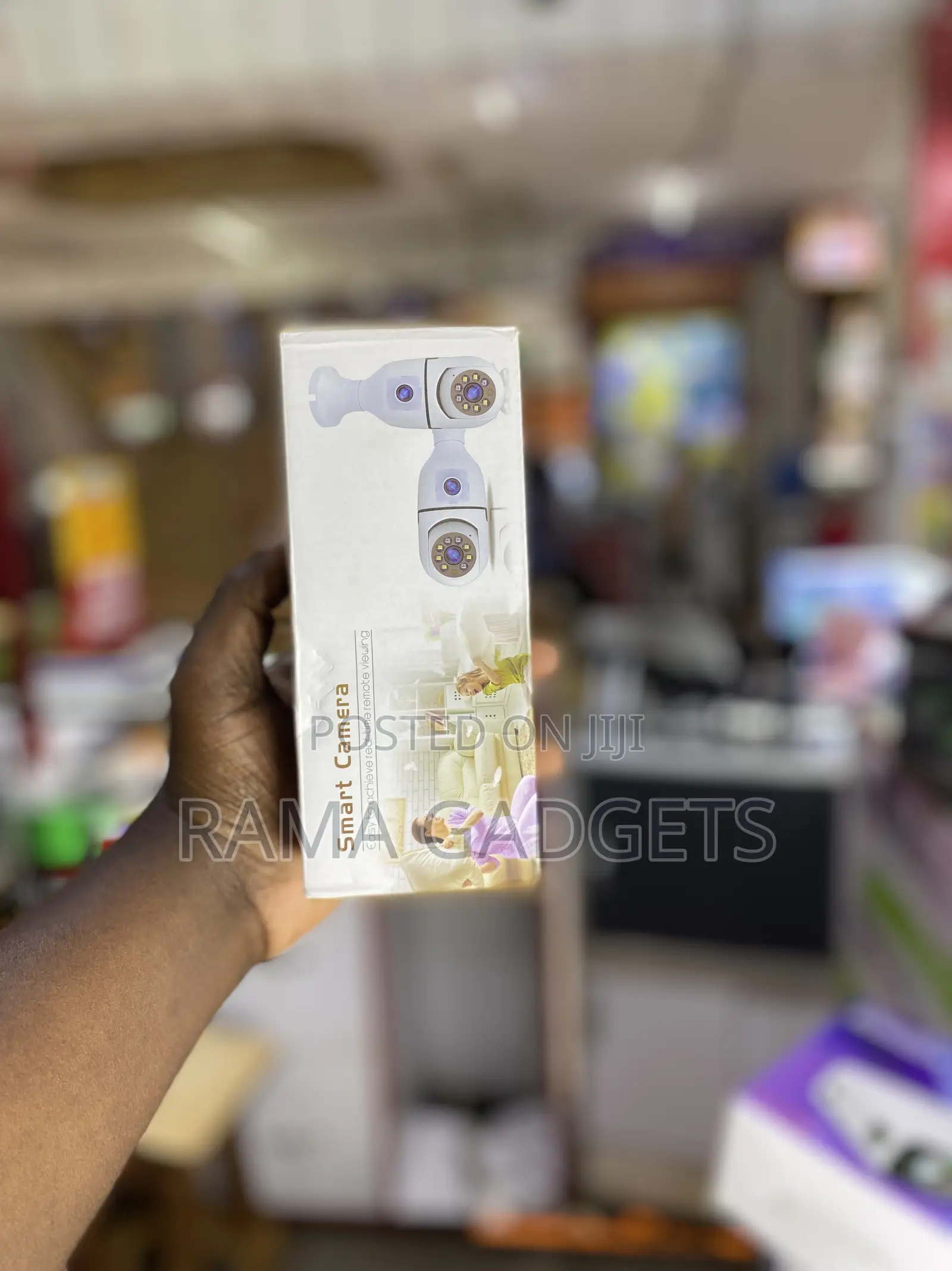 V380 Pro 8mp Dual Lens Bulb CCTV Camera Dual Screens Two