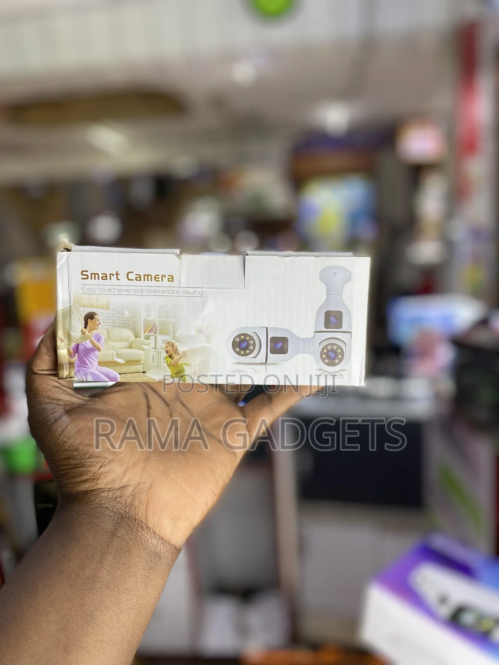 V380 Pro 8mp Dual Lens Bulb CCTV Camera Dual Screens Two
