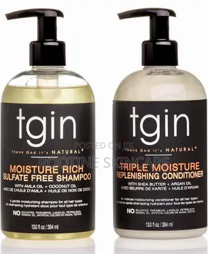 Tgin Moisture Rich Sulphate Free Shampoo Conditioner