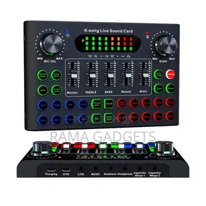 Condensor Microphone + K-Song Live Sound Card
