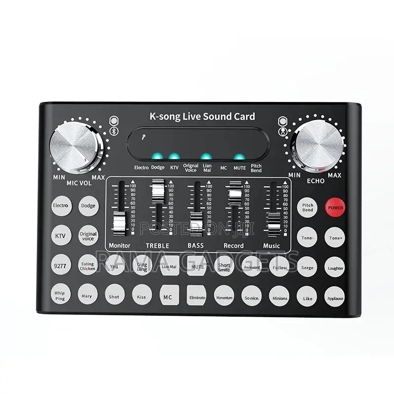 Condensor Microphone + K-Song Live Sound Card