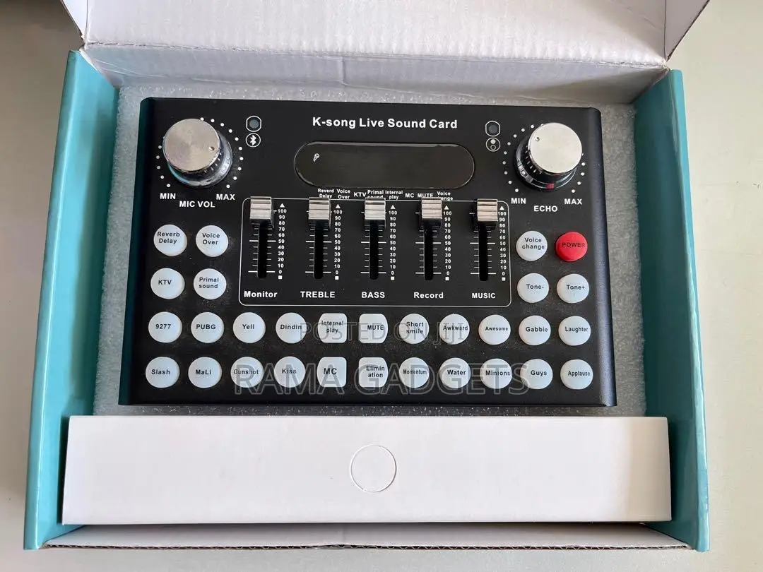 Condensor Microphone + K-Song Live Sound Card