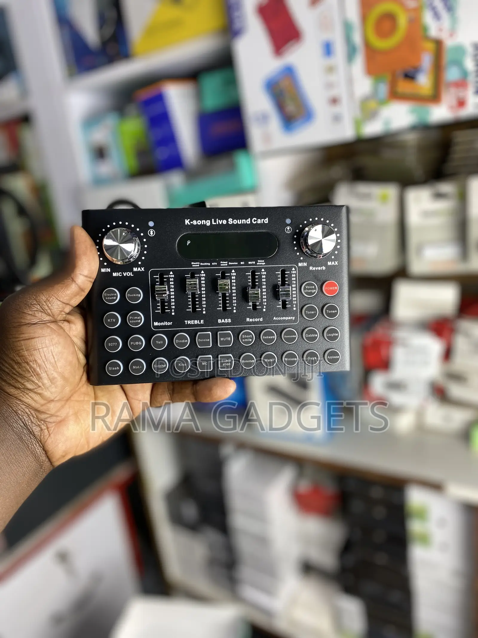 Condensor Microphone + K-Song Live Sound Card