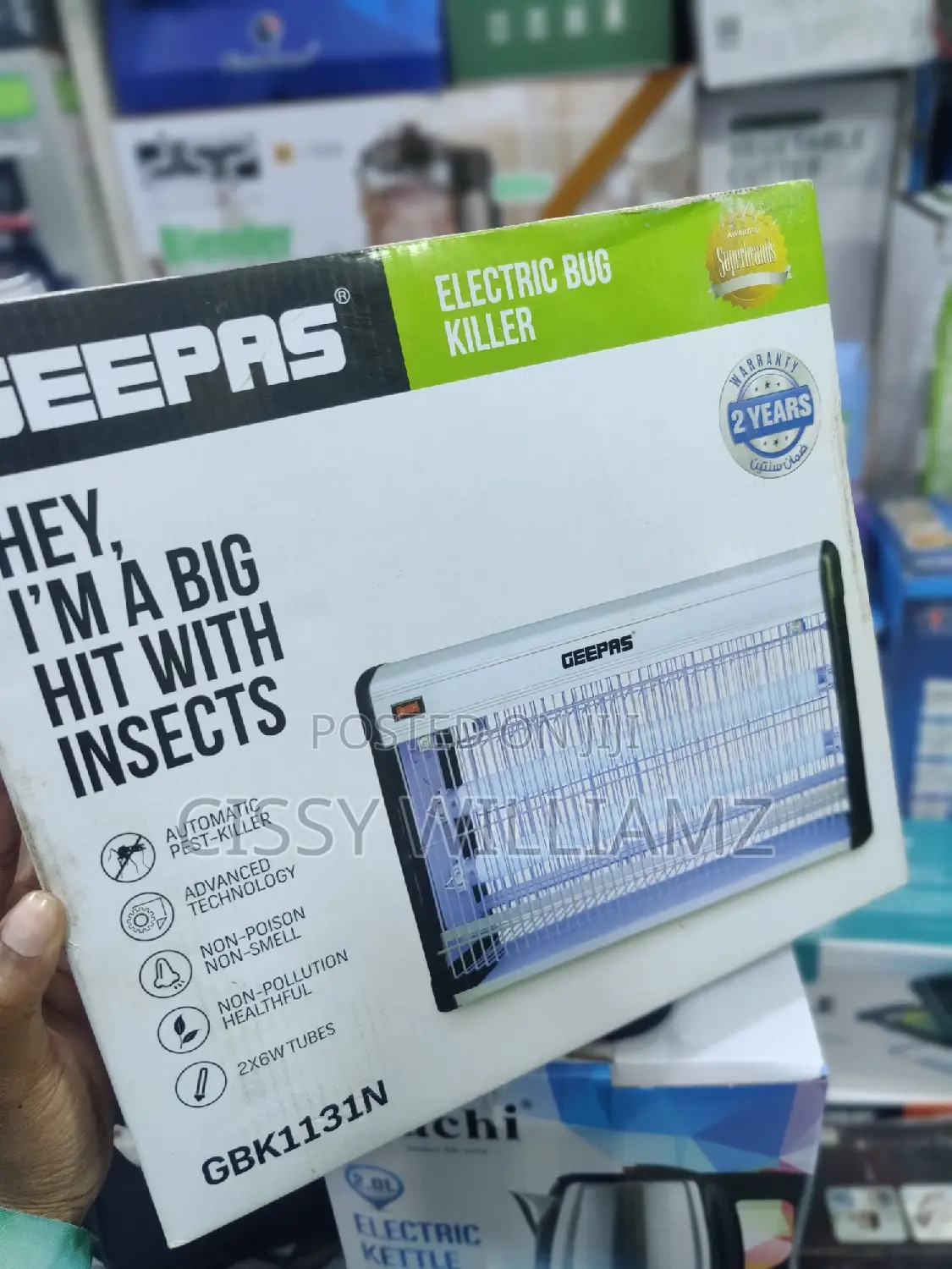 Geepas Electric/Bug Killer/Mosquito Killer/Fly Killer/Zapper