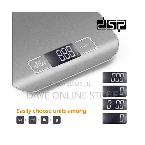 DSP, Kitchen Scale Up to 5 Kg KD - Silver