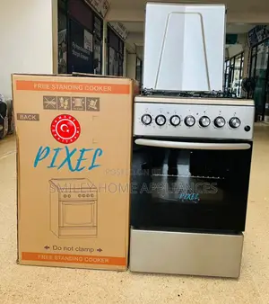 60cm by 50cm Pixels Gas Cooker Stainless Steel