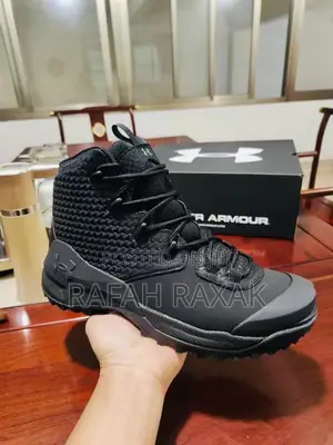 Original Black Under Armour High Top Hiking Boots