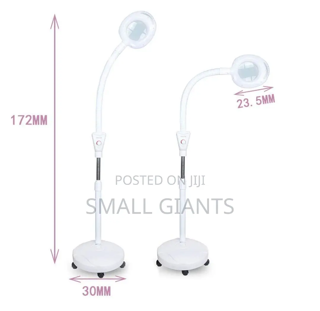16X Magnifying Glass Lamp Adjustable Swivel Arm Floor Stand