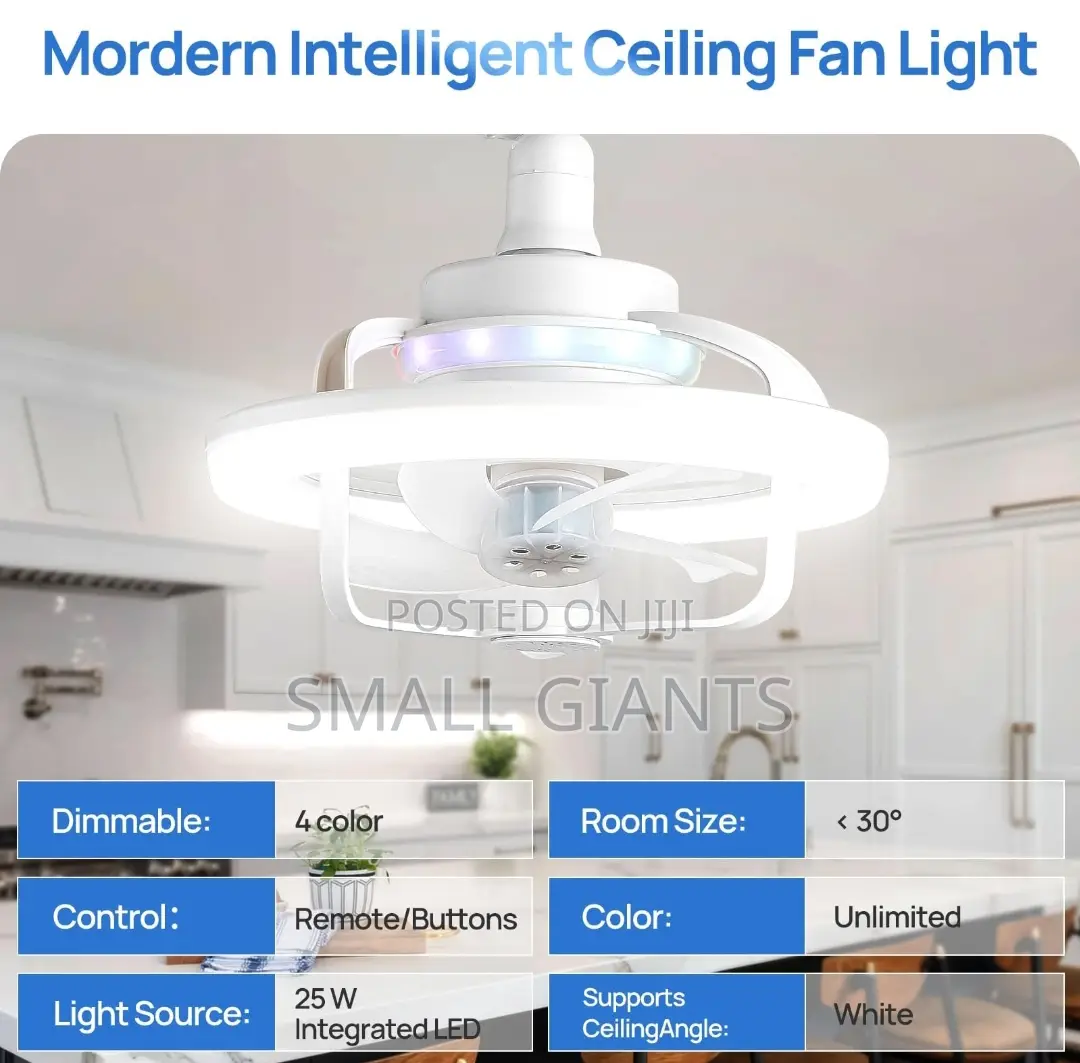 Modern Intelligent Rotation Ceiling Fan