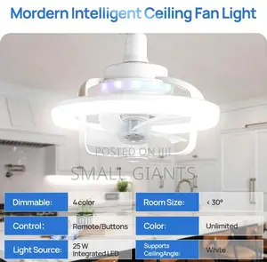 Modern Intelligent Rotation Ceiling Fan