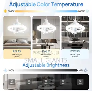Modern Intelligent Rotation Ceiling Fan