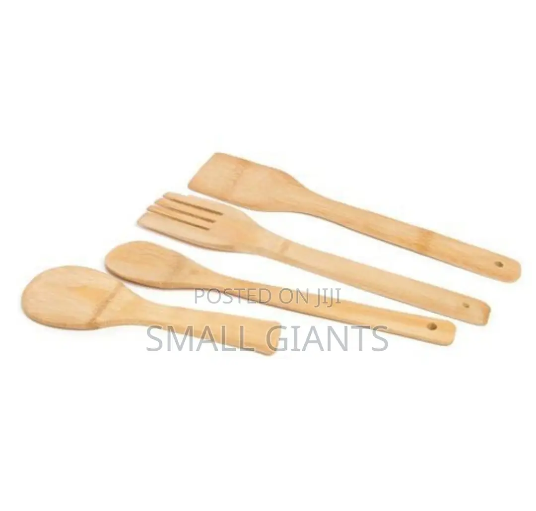Bamboo Kitchen Cooking Set 5 in 1- Brown