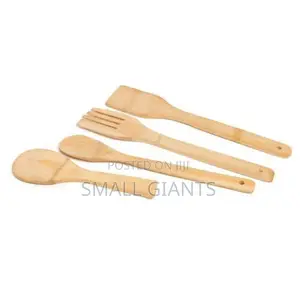 Bamboo Kitchen Cooking Set 5 in 1- Brown