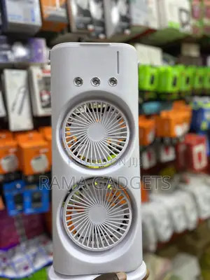 Double-Ended Air Conditioner Fan With Mist Spray - Spray Fan