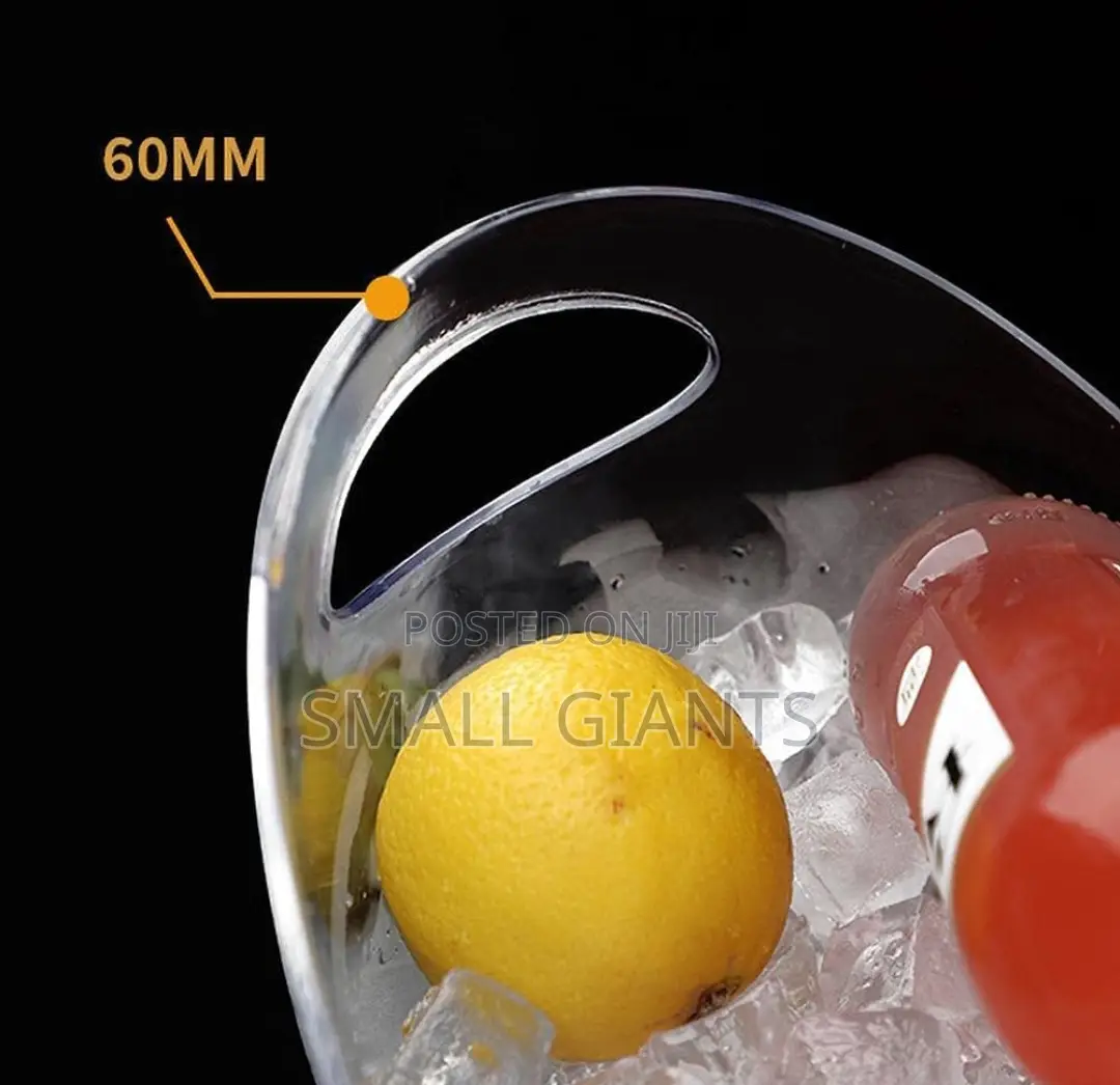 Boat Shape Transparent Ice Bucket With Handles