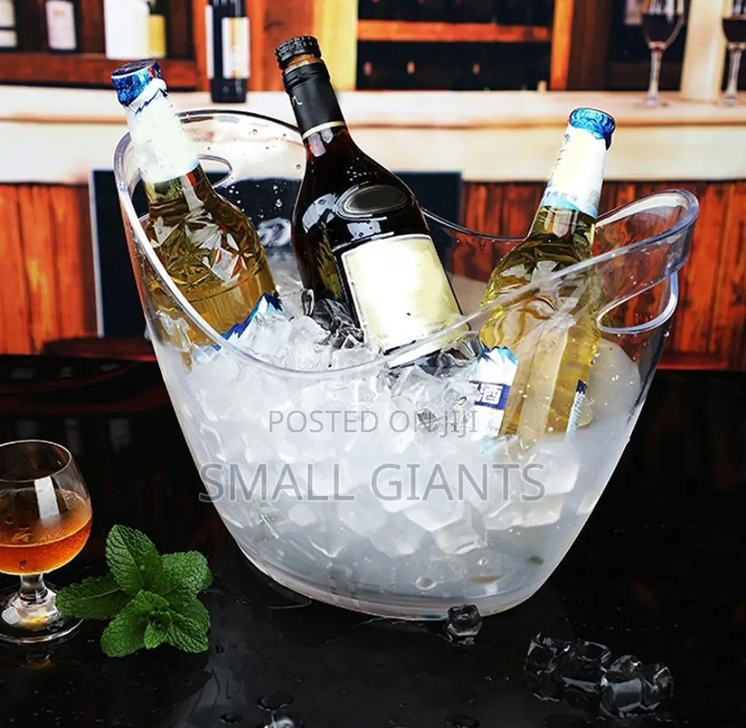 Boat Shape Transparent Ice Bucket With Handles