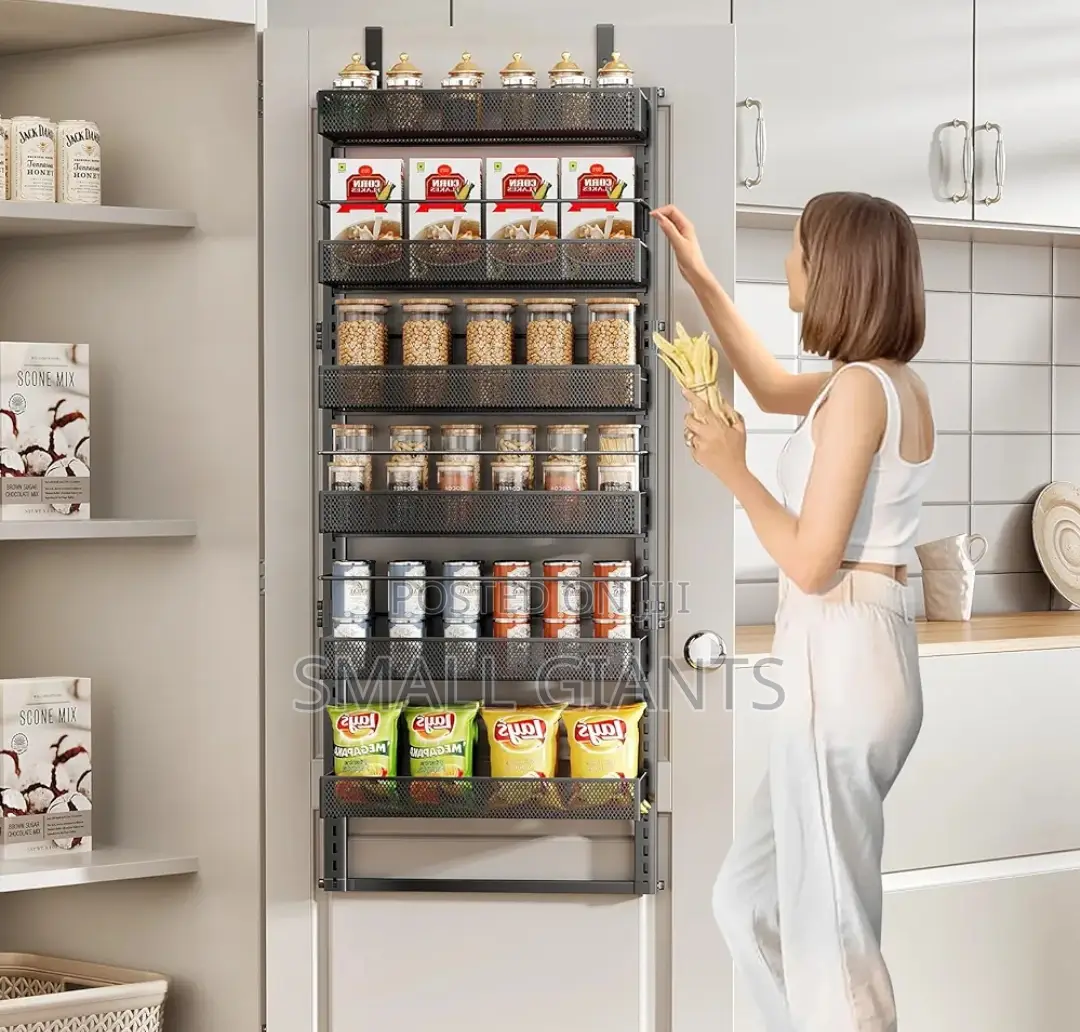 6- Tier Wire Mesh Over -the- Door Hanging Pantry Organizer
