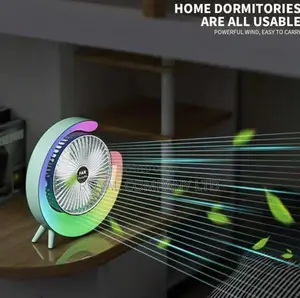 Desktop Fan With Led Light
