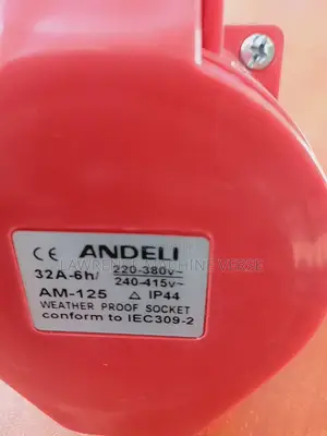 Industrial Socket 5 Pin 32am 3 Phase