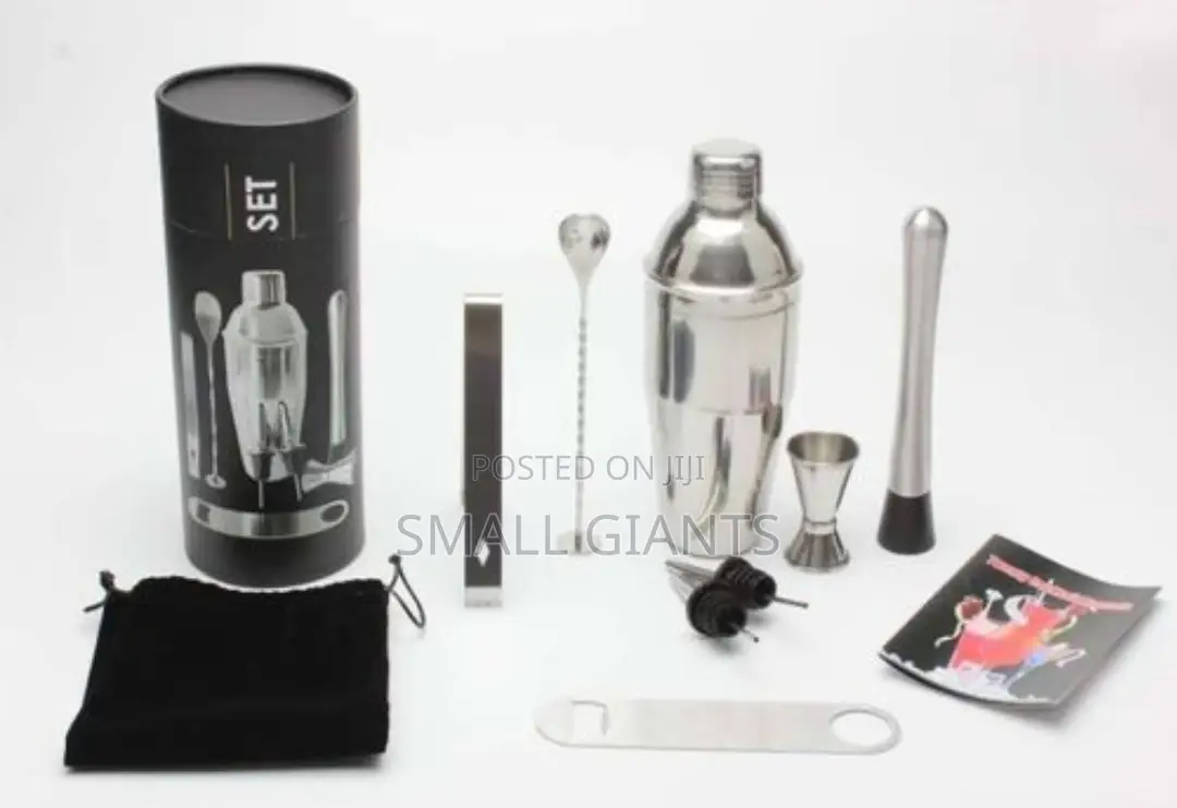 Cocktail Shaker Set, 8 Piece Bartender Drink Mixing Kit