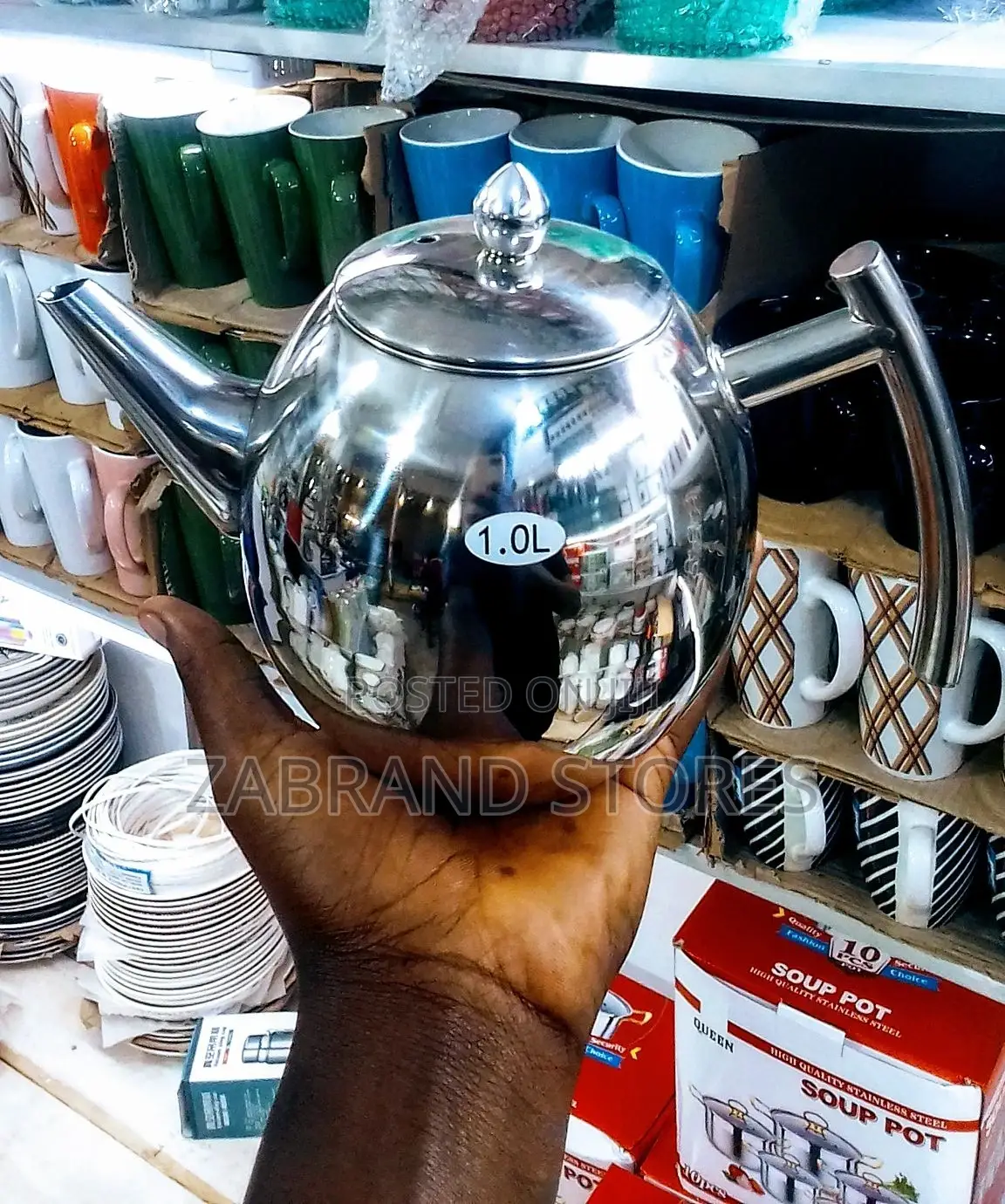 Stainless Steel Tea Pot 1L