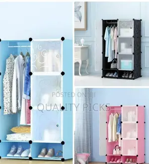 Double Clothes Plastic Wardrobe
