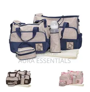 Generic New Design 5 in 1 Baby Diaper Nappy Women's Bag