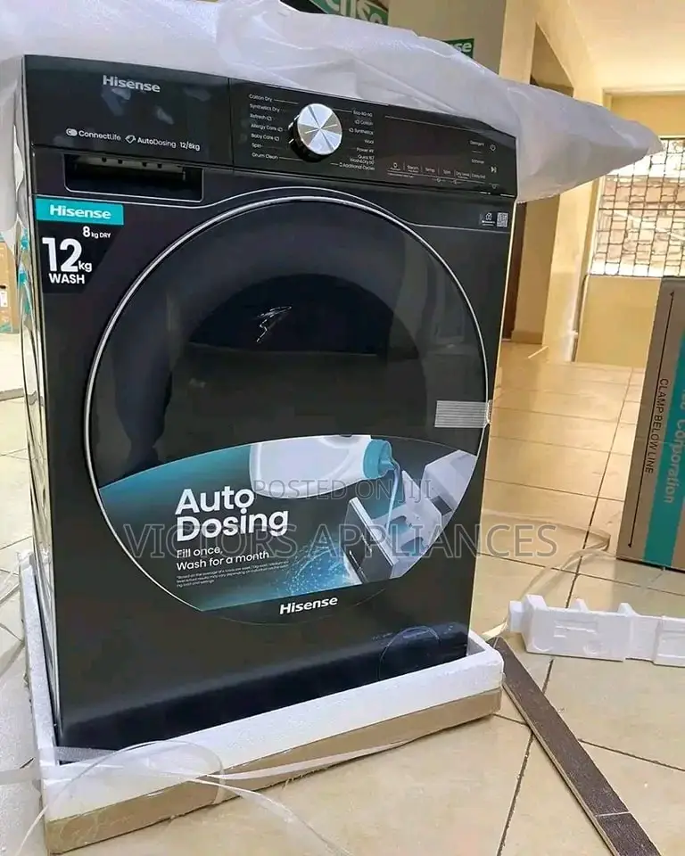 Hisense 12/8kg 2in1 Wash and Dry Frontloader Washing Machine