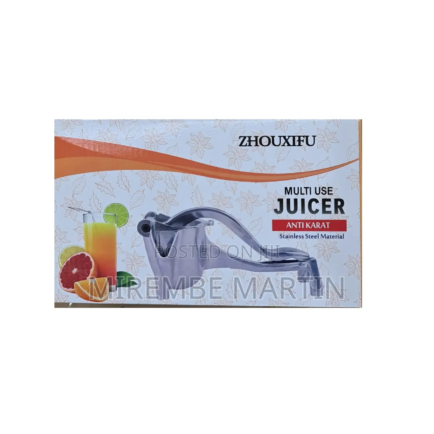 Stainless Steel Manual Juicer.