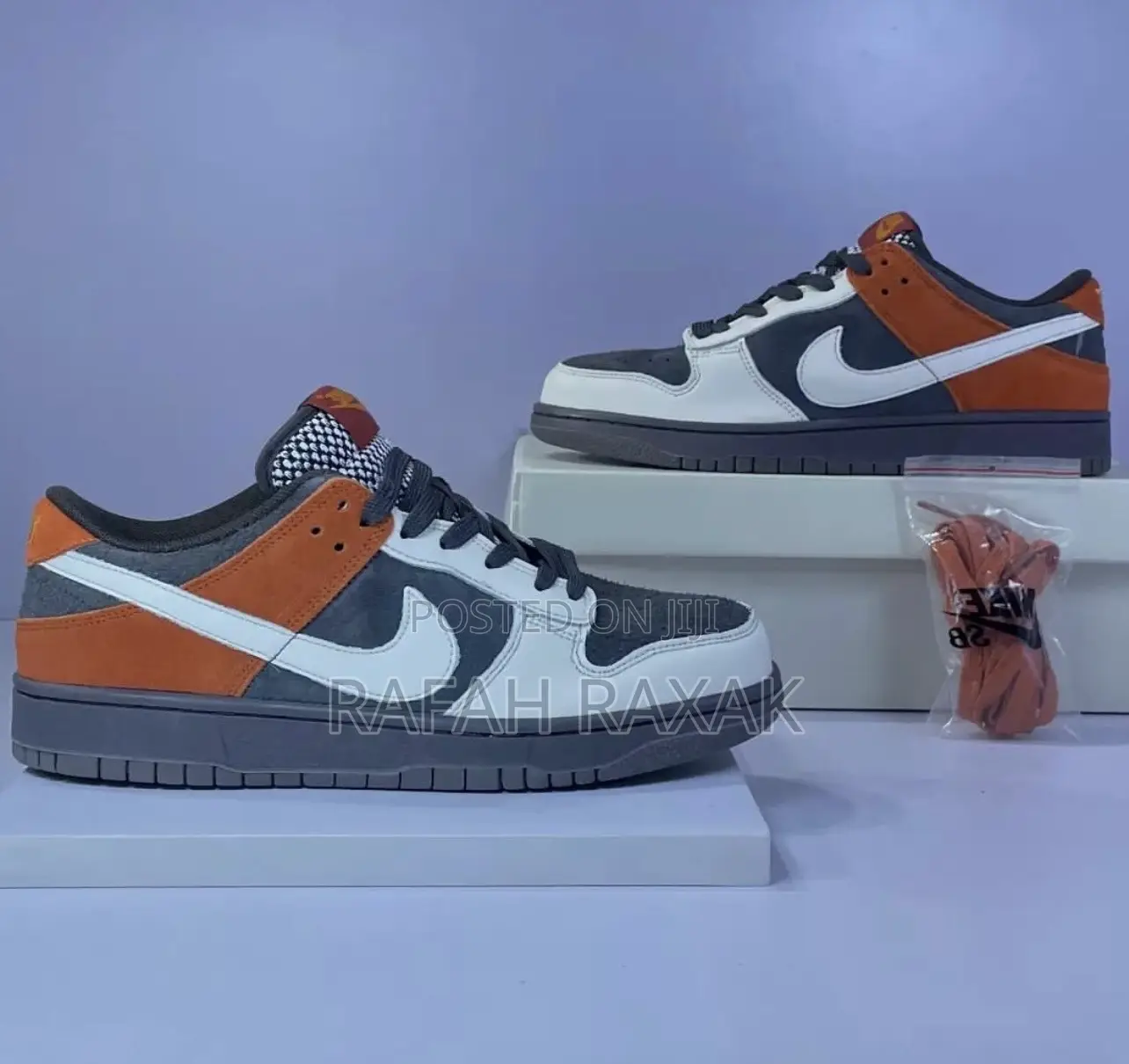 Original Nike Dunk Retro Low Red Panda Suede Sneaker