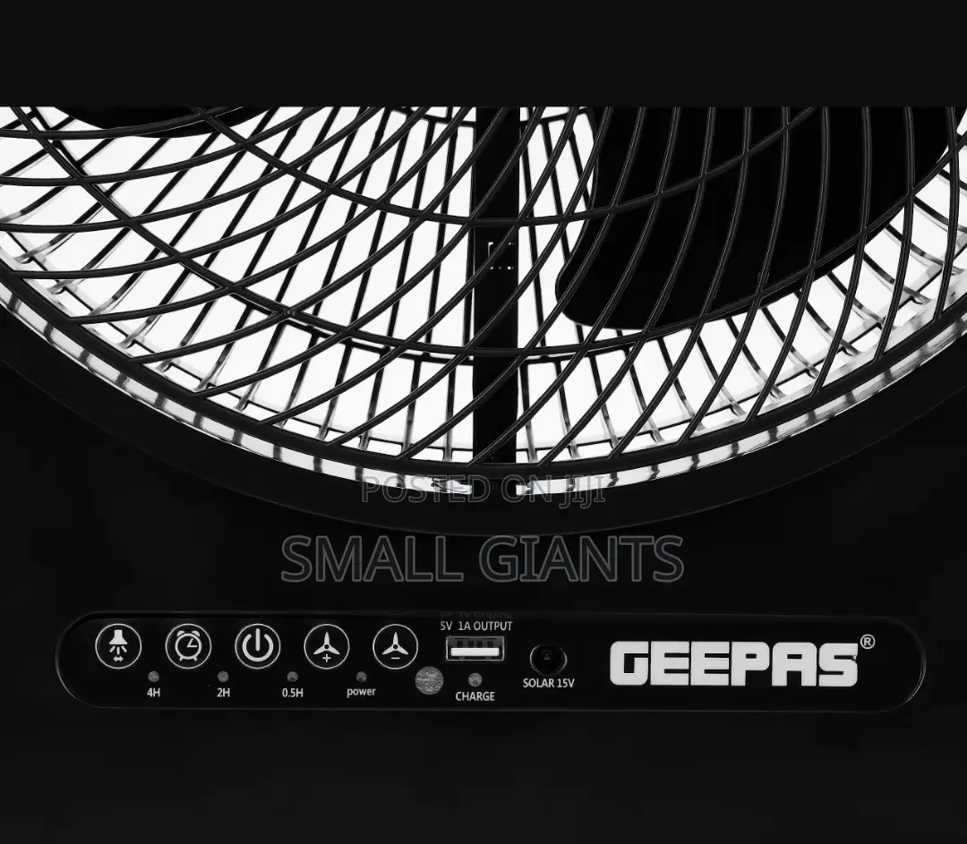 Geepas 12" Rechargeable Fan With Remote Control