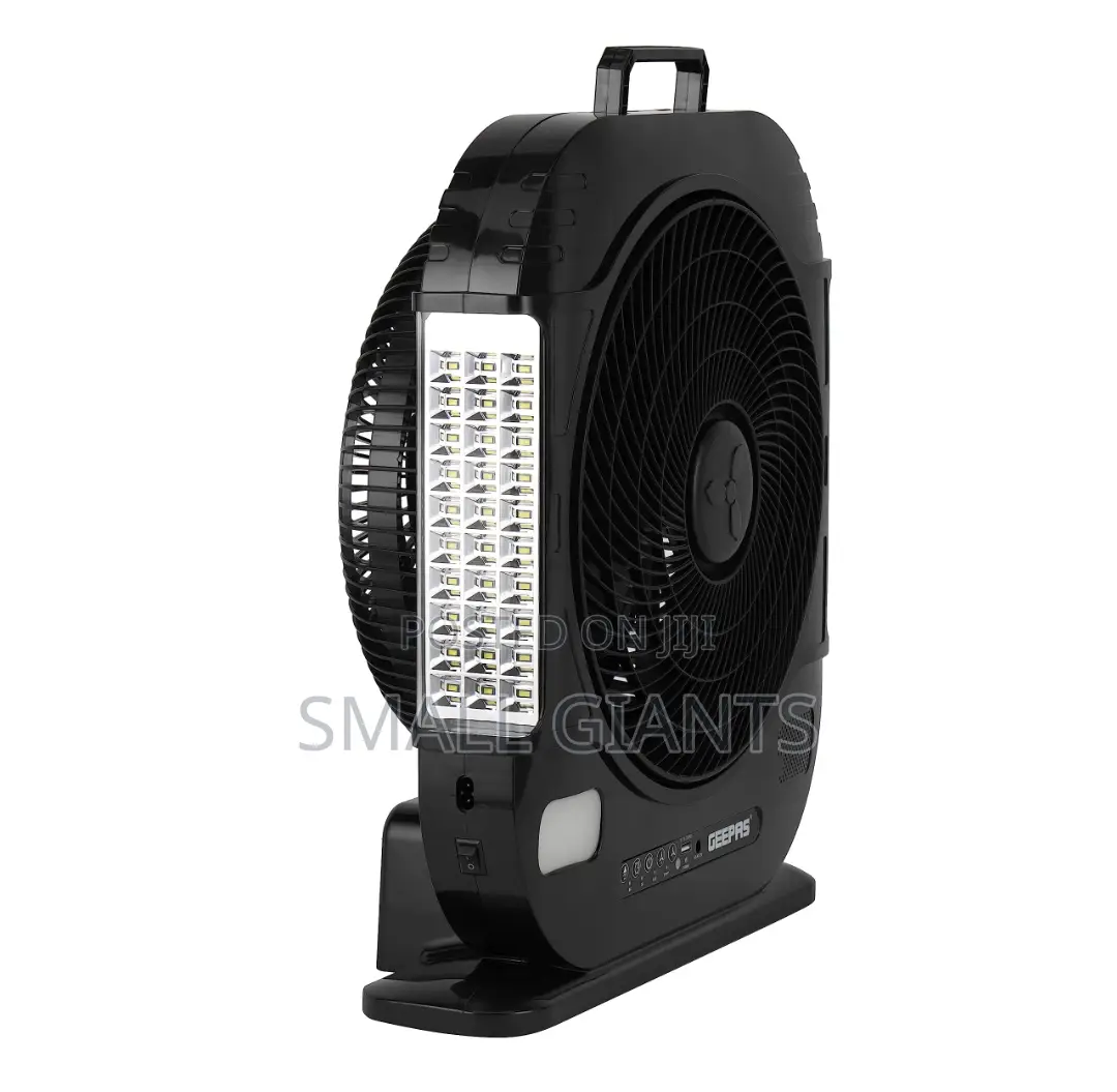 Geepas 12" Rechargeable Fan With Remote Control