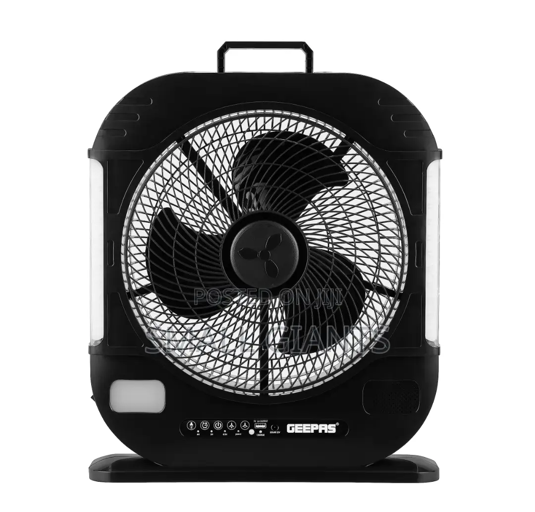 Geepas 12" Rechargeable Fan With Remote Control