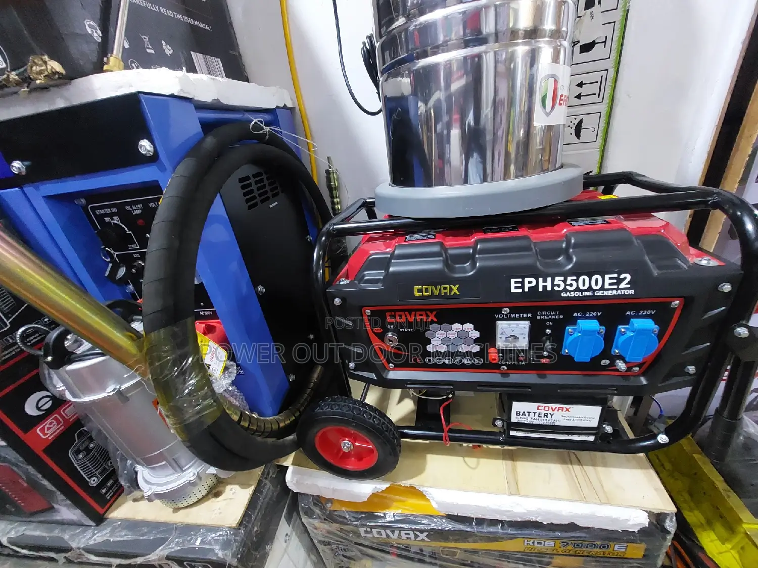 4 Kva Covax 5500 E2 Copper Petrol Generator Self Ignition