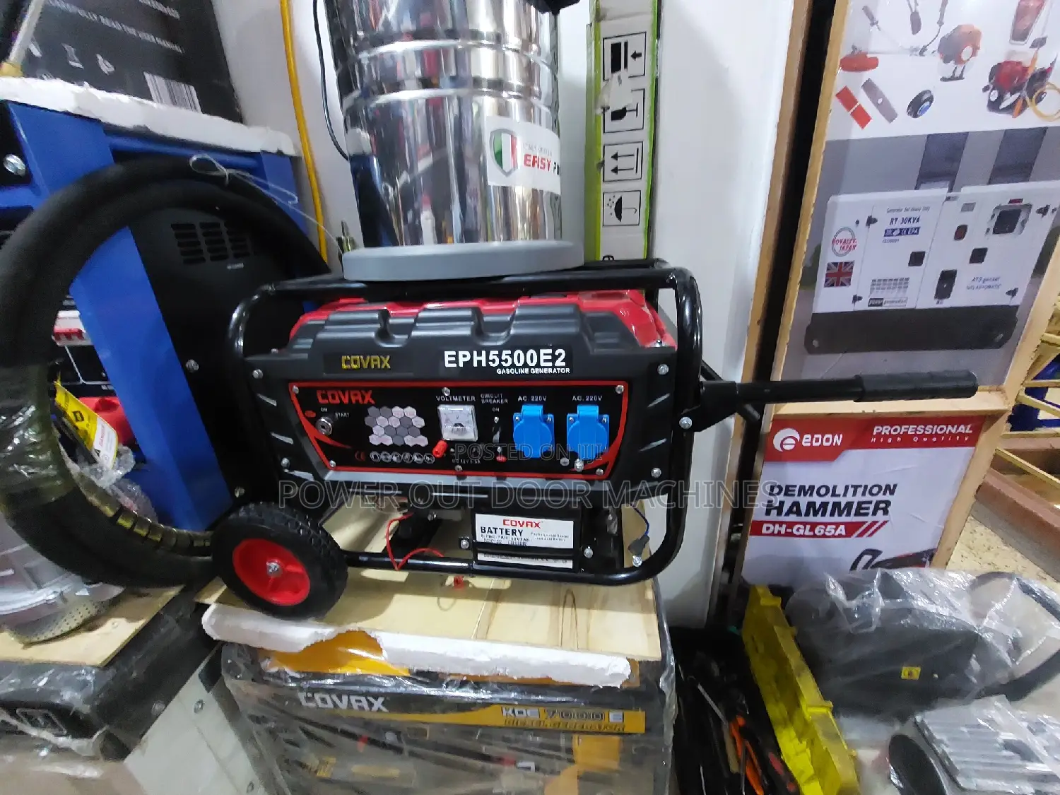 4 Kva Covax 5500 E2 Copper Petrol Generator Self Ignition
