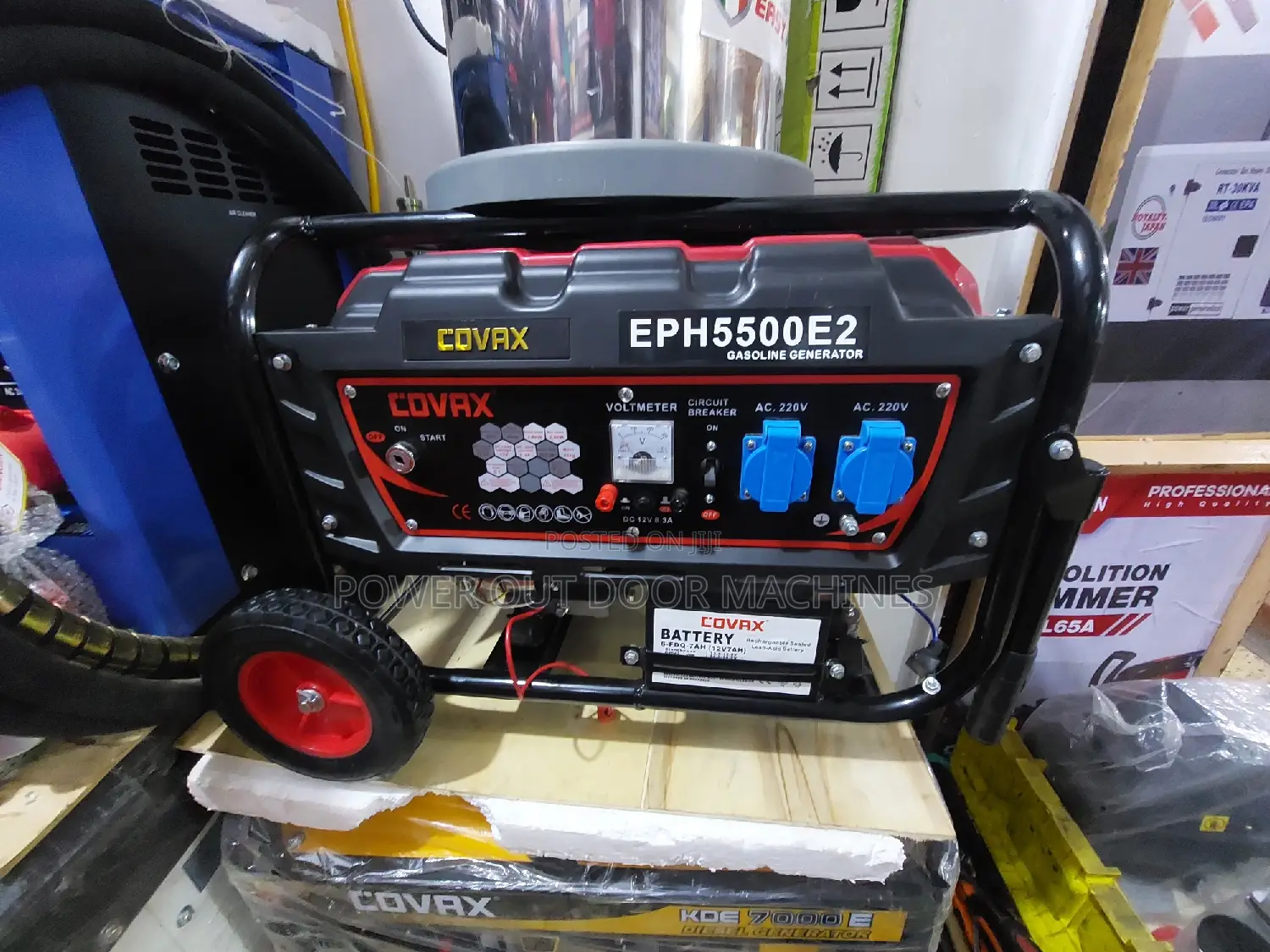 4 Kva Covax 5500 E2 Copper Petrol Generator Self Ignition