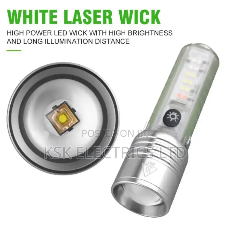 Mini Strong Flashlight Built-in Battery Rechargeable