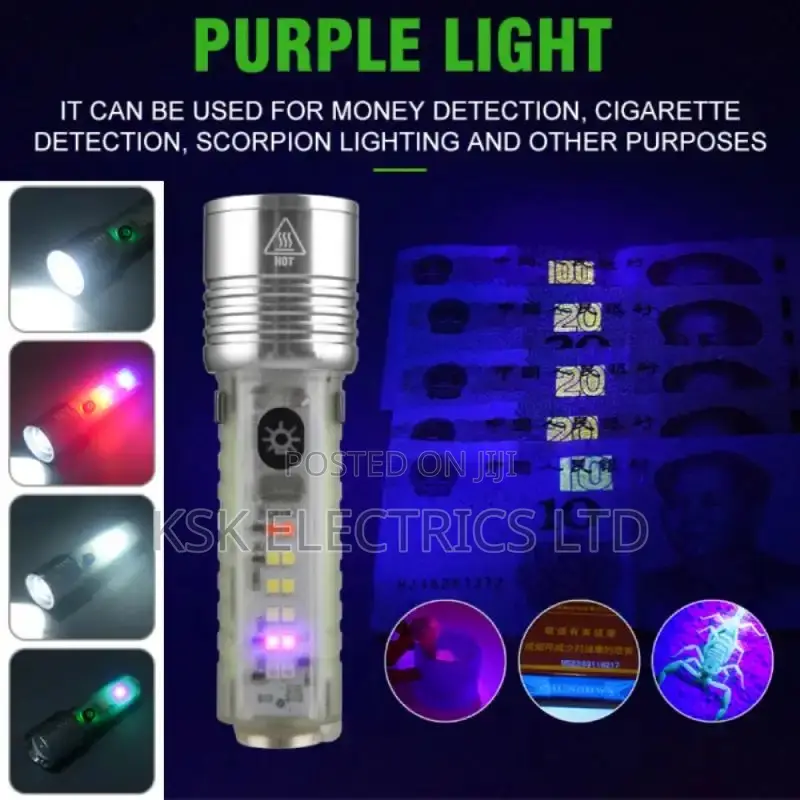 Mini Strong Flashlight Built-in Battery Rechargeable