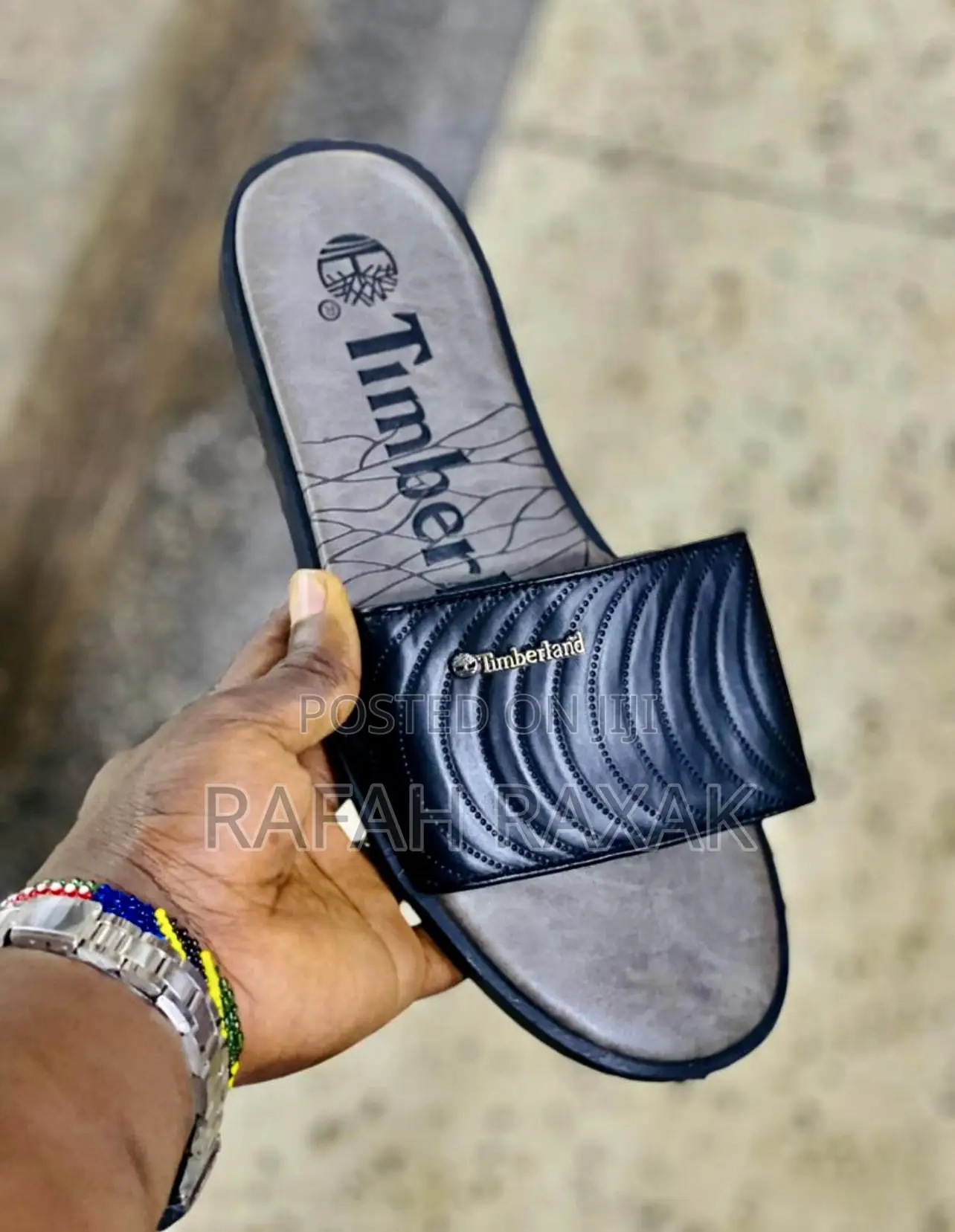 Original Men’S Timberland Push in Leather Sandals