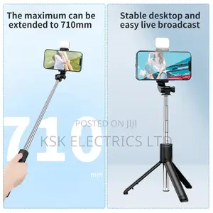 New Bluetooth Selfie Stick Mobile Phone Holder Retractable