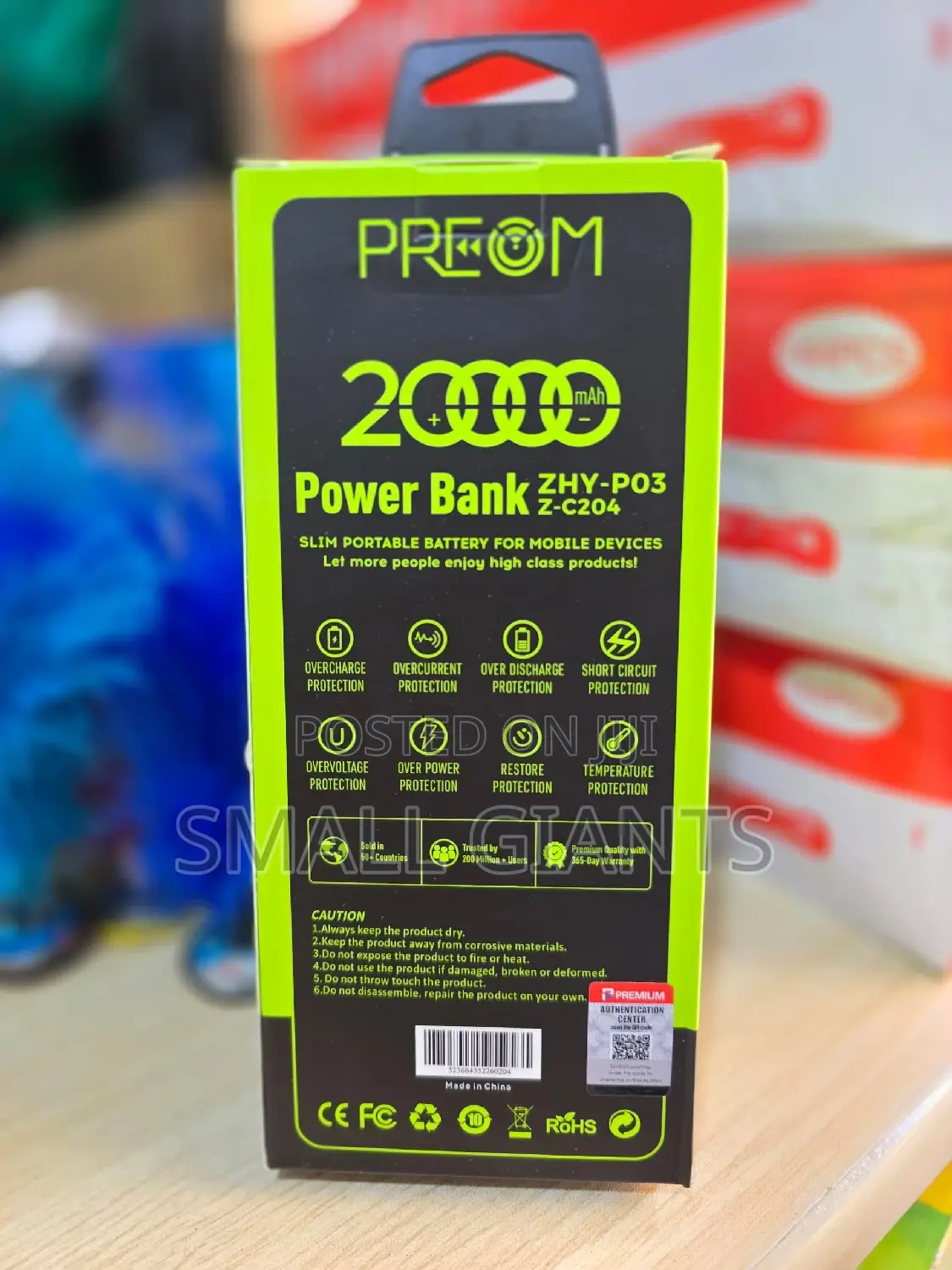20000 Slim Portable Power Bank for Mobile Devices
